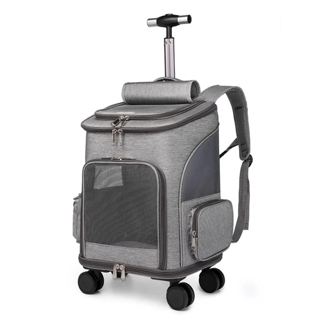 Wheeled Pet Carrier Backpack: The Perfect Travel Companion for Your Furry Friend