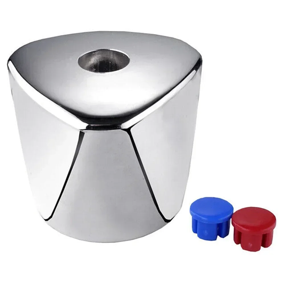 Door Handles Shower Handle Vanities Accessories Hand Lever Sink Parts Rotary Faucet Cold Warm Zinc Alloy Chrome Plated Hood Handle
