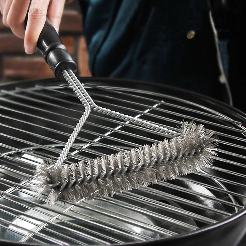 Barbecue cleaning tools grill brush cleaning brushes BBQ Grill Barbecue Kit Portable Anti Rust Brush Clean Accessories