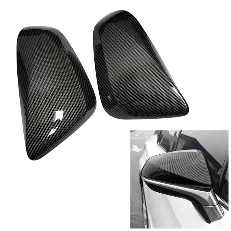 

Carbon Fiber Car Side Rearview Mirror Cap Cover Rear View Mirror Covers Direct Replace For Lexus RX/NX 2015-2020