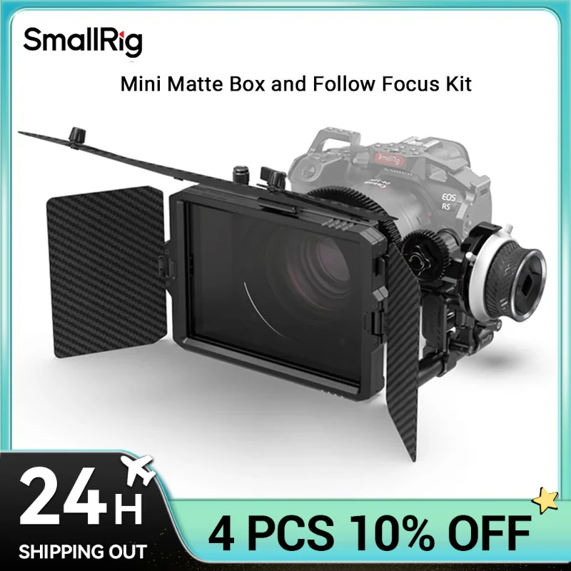 SmallRig Professional Mini Accessory Kit Include Mini Matte Box And Mini Follow Focus For Mirrorless DSLR Cameras -3196 + 3010