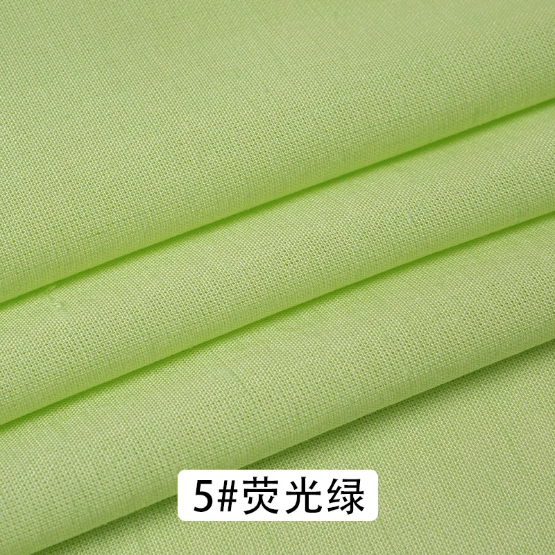 Linen Fabric Per Meter Solid Color Children's Shirt Clothing Top Dress Pants Pajamas Summer Breathable
