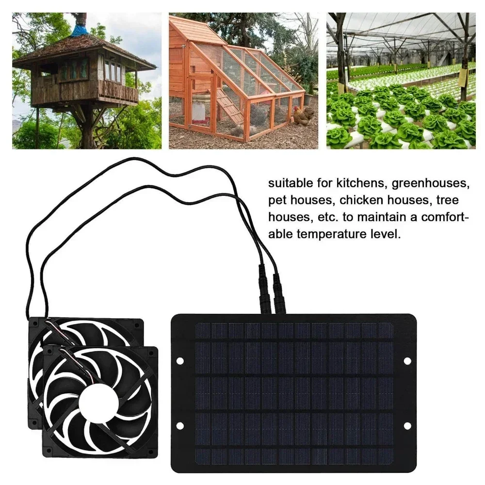 10W 12V Solar Exhaust Fan with Panel, Mini Roof Ventilator for RV Attic Home Bathroom Ventilation Air Circulation solar fans