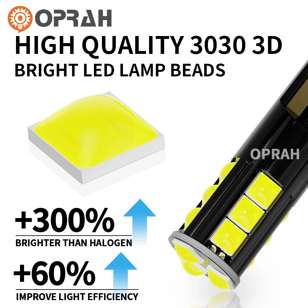 Oprah-ֽ T10 W5W LED , ڵ ׸ ׼  ȣ   Ʈ 12V ĵ  , 2 