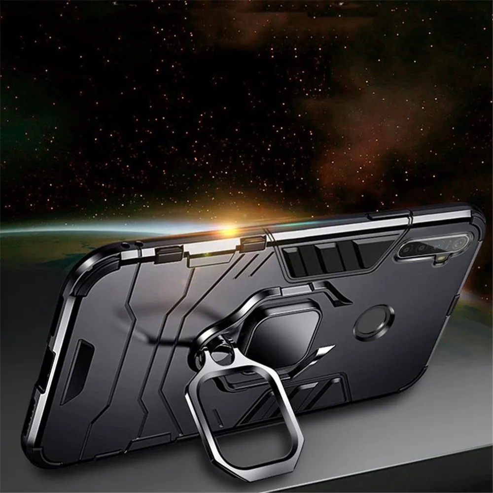 Custodia per telefono per Samsung Galaxy A30s Custodia Anello Supporto Paraurti Cover posteriore per telefono per Coque Samsung A 30 s A30s A 30s Custodia Cover - immagine 5