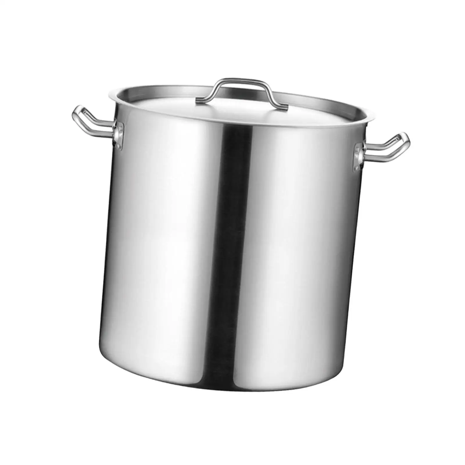 Stockpot Stainless Steel Soup Pot Multipurpose Cookware Boiling Double Handle 6L Soup Boiling Pan for Hotel Kitchen Household 2