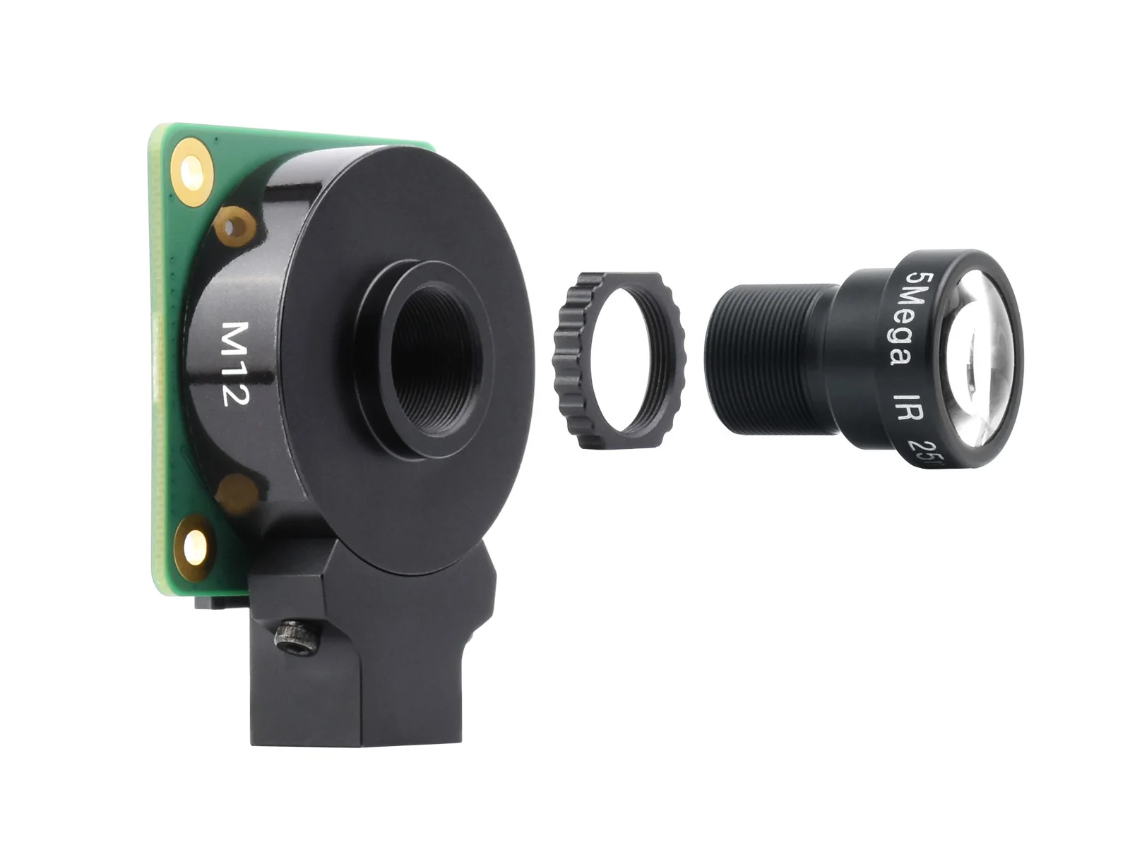 Waveshare 12   Ÿ , 5MP, 25mm  Ÿ,  ,   ǰ ī޶ M12  ȣȯ 