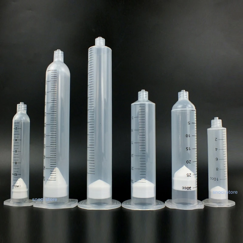 3CC 5CC 10CC 30CC 55CC 디스펜서 주사기 배럴 니들 팁 미국/일본 스타일 연결 어댑터 접착제 디스펜싱 주사기 (스케일 포함)