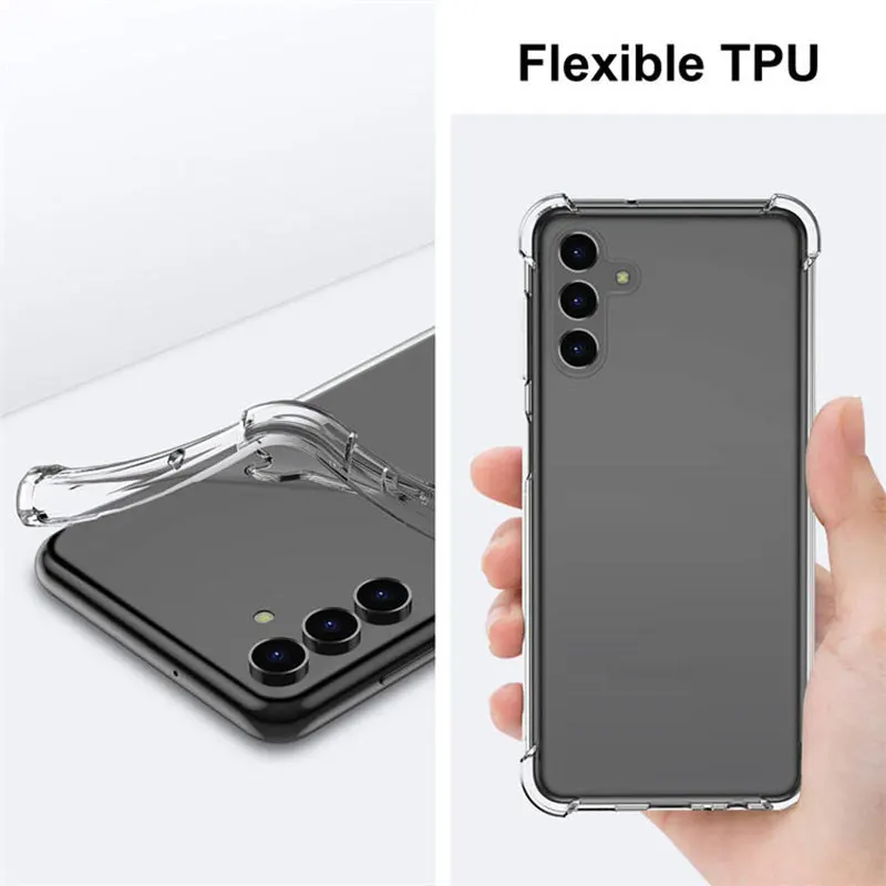 Shockproof Clear Soft Case for Samsung Galaxy - Universal Fit