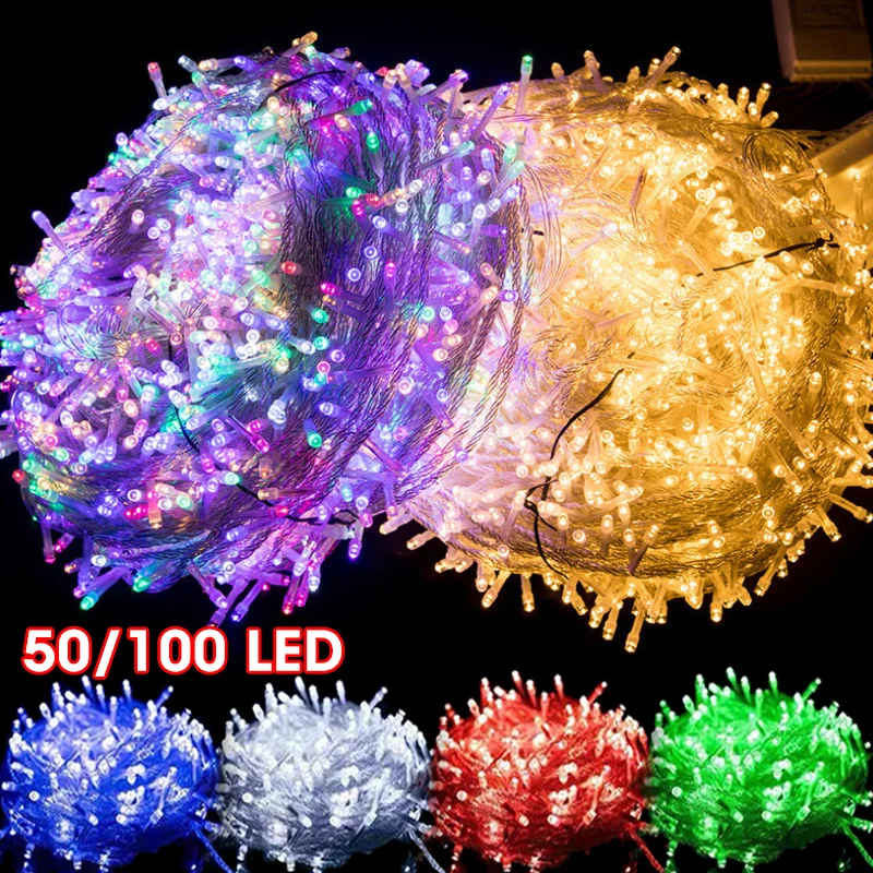 

10M LED Fairy Lights String Waterproof Outdoor Indoor Garden Christmas Party Garland String Light Home Bedroom Wedding Decor