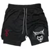 Men's Gym Performance Shorts Anime 2 In 1 Running Quick-Drying Jogging Short Pants Workout Sportswear Yoga Basketball 5