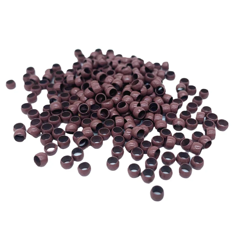 3000개 4mm 구리 나노 헤어 비즈 (연장용 마이크로 링크 링, 비실리콘 헤어 익스텐션 비즈)