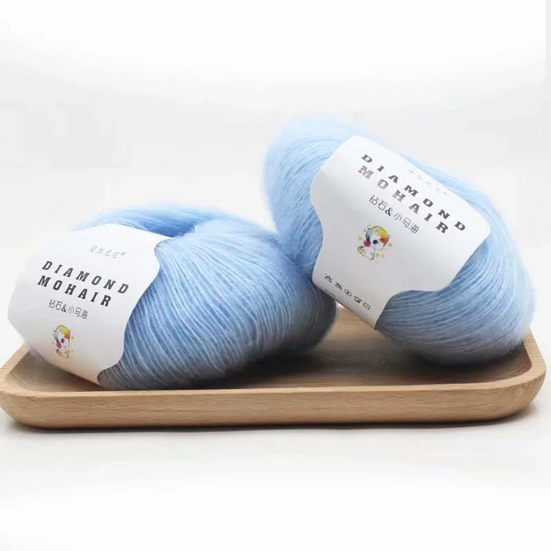 Knitting Crochet Knit DIY Yarn Mohair Wool 25g/Ball 260Meter Art Lots Crocheting Bag Crafts Gift Accessories TH76 3