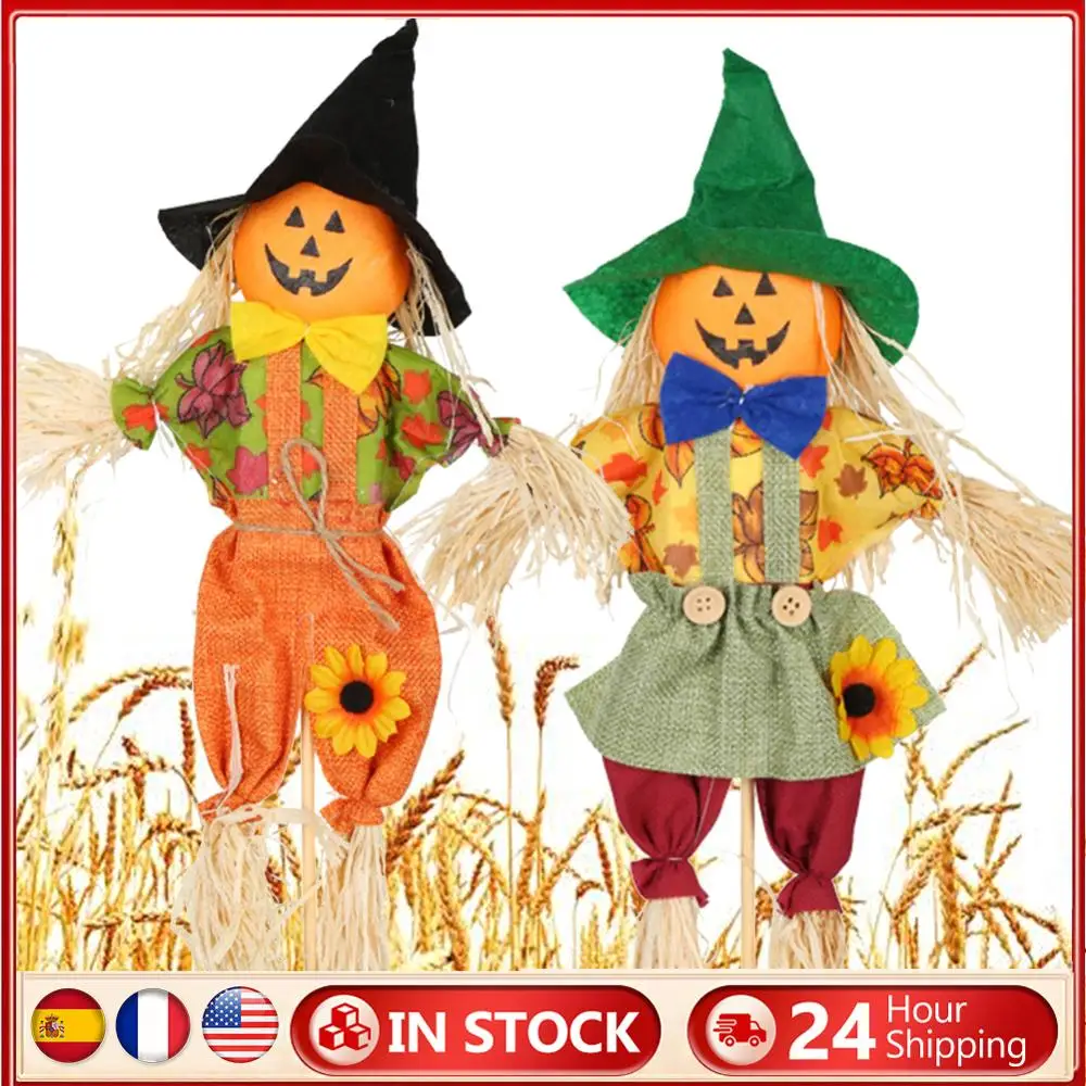 Fall Harvest Scarecrow Decor for Garden Yard Porch