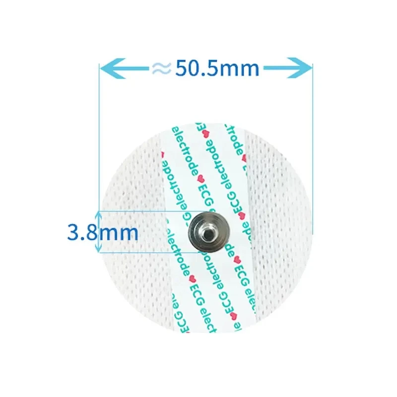 ECG electrode patch medical disposable ECG accessories non-woven electrode pad adhesive circular patch