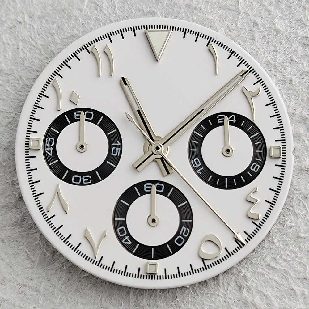 VK63 dial 28.5mm Arabic Without green luminous dial suitable for VK63 movement watch accessories watch repair tools