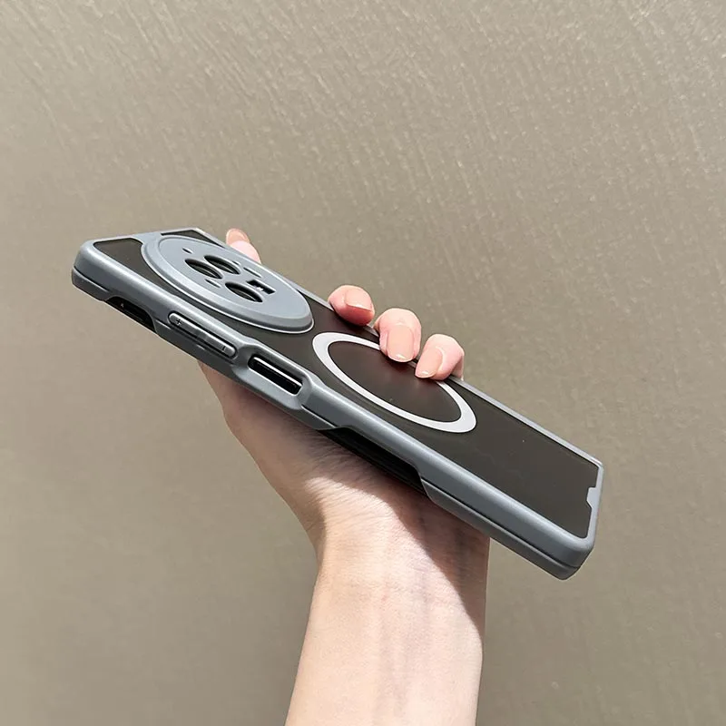 Matte Transparent Magnetic Case with Wireless Charging