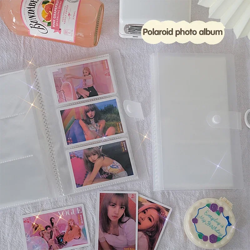 Deluxe Multi-Pocket Photocard Binder Album with Clear 3-Grid Design
