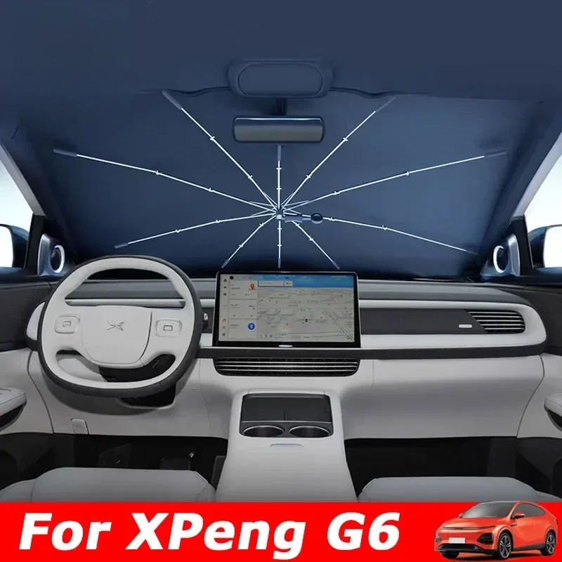 Car Sunshade Windshield Sunshade Windshield Sun Shade For XPENG G6 xiaopeng G6 Car Windshield Sunshade Foldable Umbrella amry Front Heat Insulation Accessories