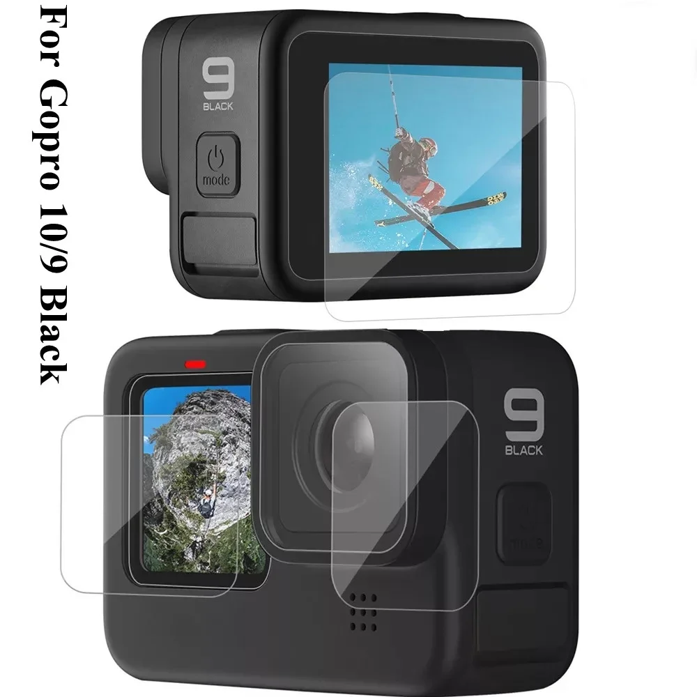 

Tempered Glass Screen Protector for GoPro Hero 12 10 9 Black Lens Protection Protective Film for Go pro 11 10 Camera Accessories