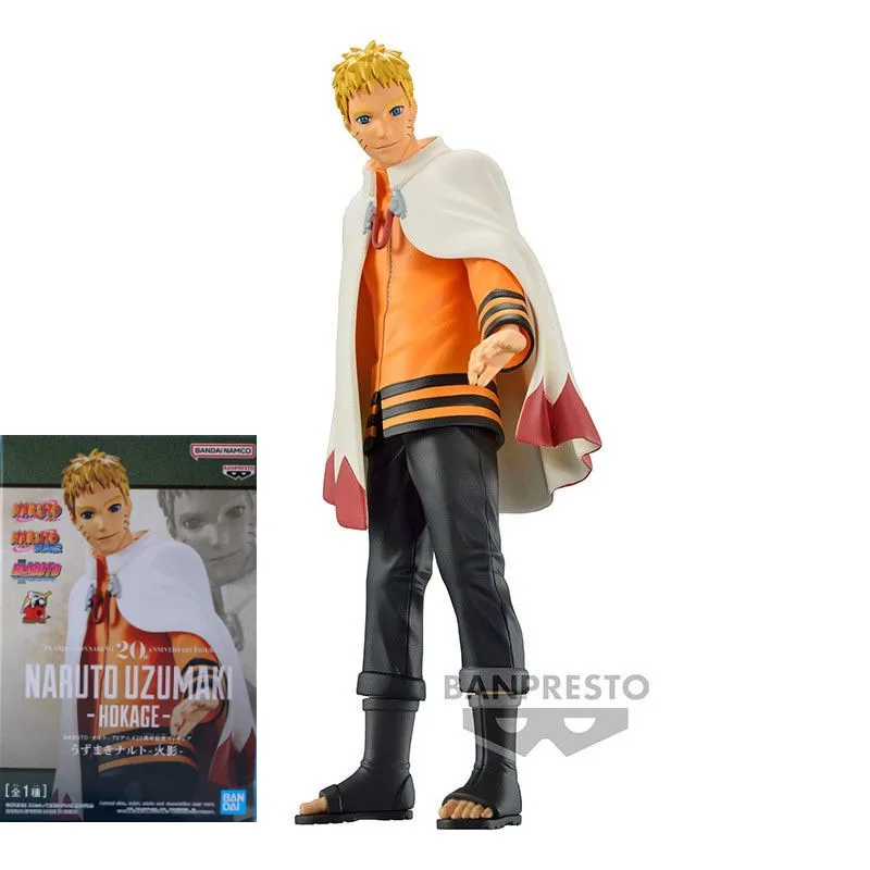 BANDAI Genuine NARUTO Anime Figure Uzumaki Naruto HOKAGE
