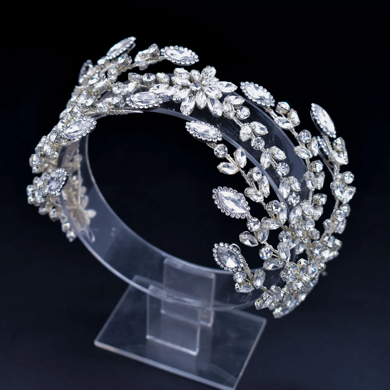 DZ083 Crystal Bridal Head Jewelry Accessories Wedding Headpieces Princess Hairband Tiaras and Crowns Handmade Women Headdress