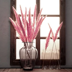 10Pcs Fake Flower Natural Dried Pampas Grass Phragmites Artificial Flowers Wedding Flower Bunch Home Decor Valentines' Day Gift