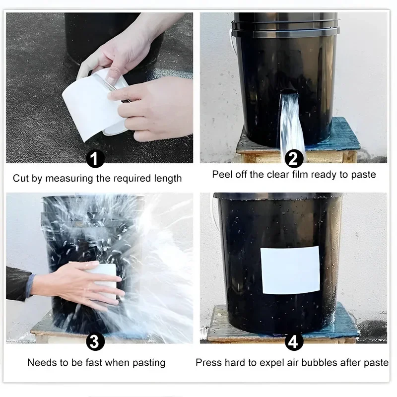 Swimming Pool Strong Waterproof Sealing Adhesive Tape PVC Patch Water Pipe Leak-proof Repair Self Adhesive Insulating Duct Fix
