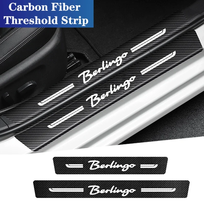 

Защитная Наклейка на порог двери автомобиля для Citroen Berlingo 2021 2020 2019 2018 2017 2016 2015 наклейки на порог бампера багажника