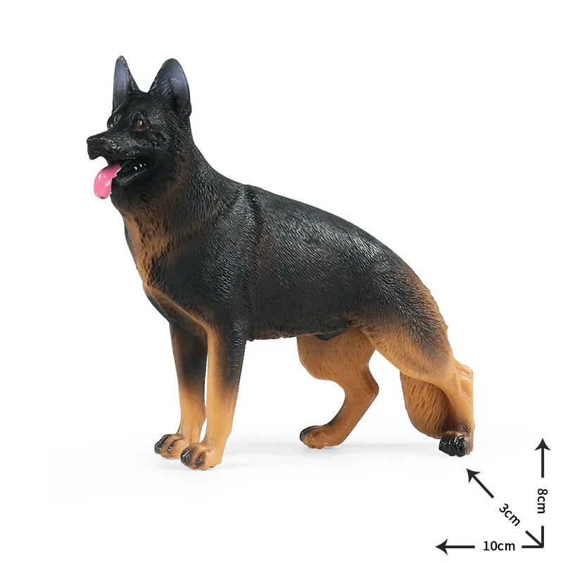 

Mini Animals Realistic Shepherd Dog Animal Model Figurine Kids Toy Ornament Collection Kids Educational Toys For Children Gifts