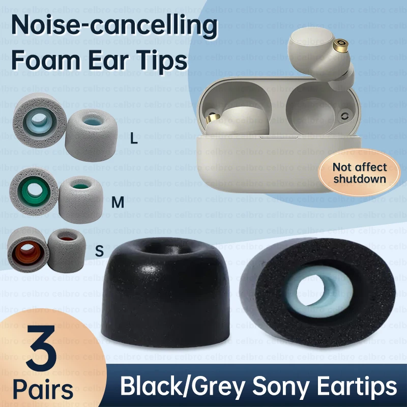 ForSonyWF1000XM4WF1000XM3EarTipsMemoryFoamEartipsEarplugsEarphoneAccessoriesAnti