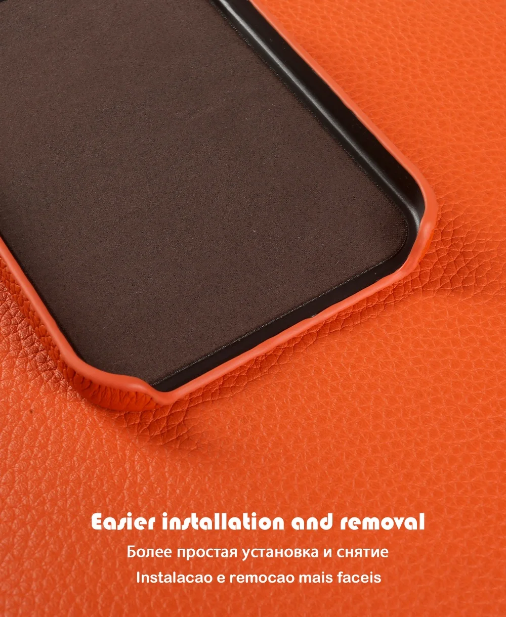 Unique Eye Design Genuine Leather Phone Shell - Personal Back Protective Case