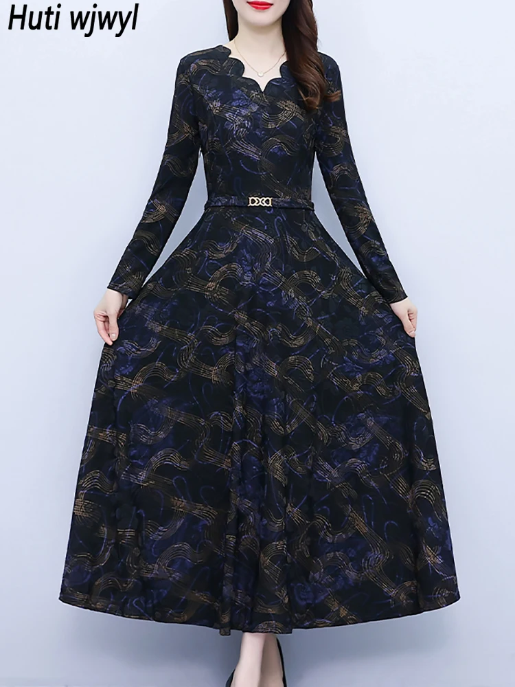 Autumn Winter Knitted Sexy Midi Dresses Women Korean Casual Luxury Chic