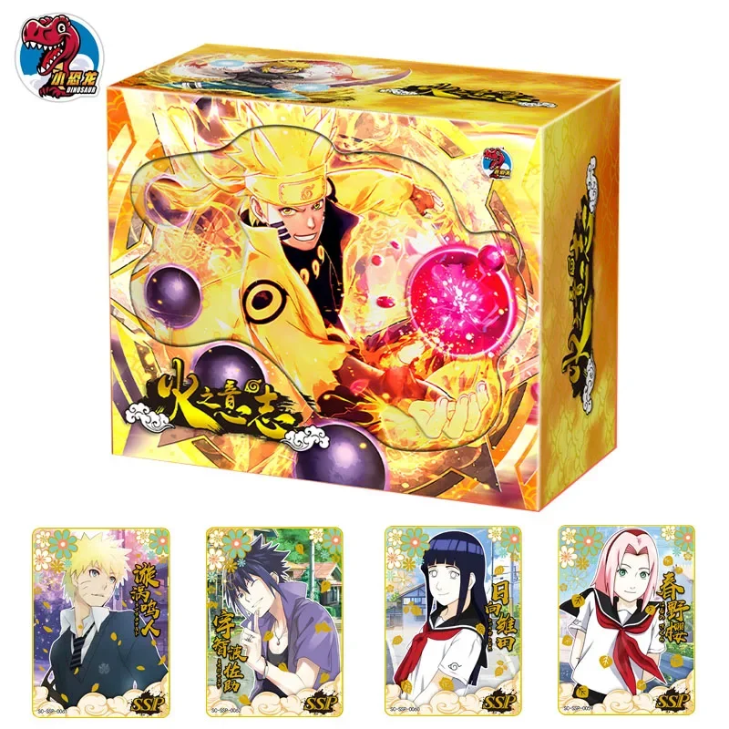 Anime Naruto Peripheral Collection Cartões, Booster Box, personagem Haruno Sakura, requintado TCG Game Baralho, presentes de aniversário infantis