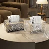 Tissue Box Household Glacier Pattern Living Room Bathroom Good-looking Light Luxury Paper Extraction Box 1