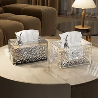 Tissue Box Household Glacier Pattern Living Room Bathroom Good-looking Light Luxury Paper Extraction Box 1