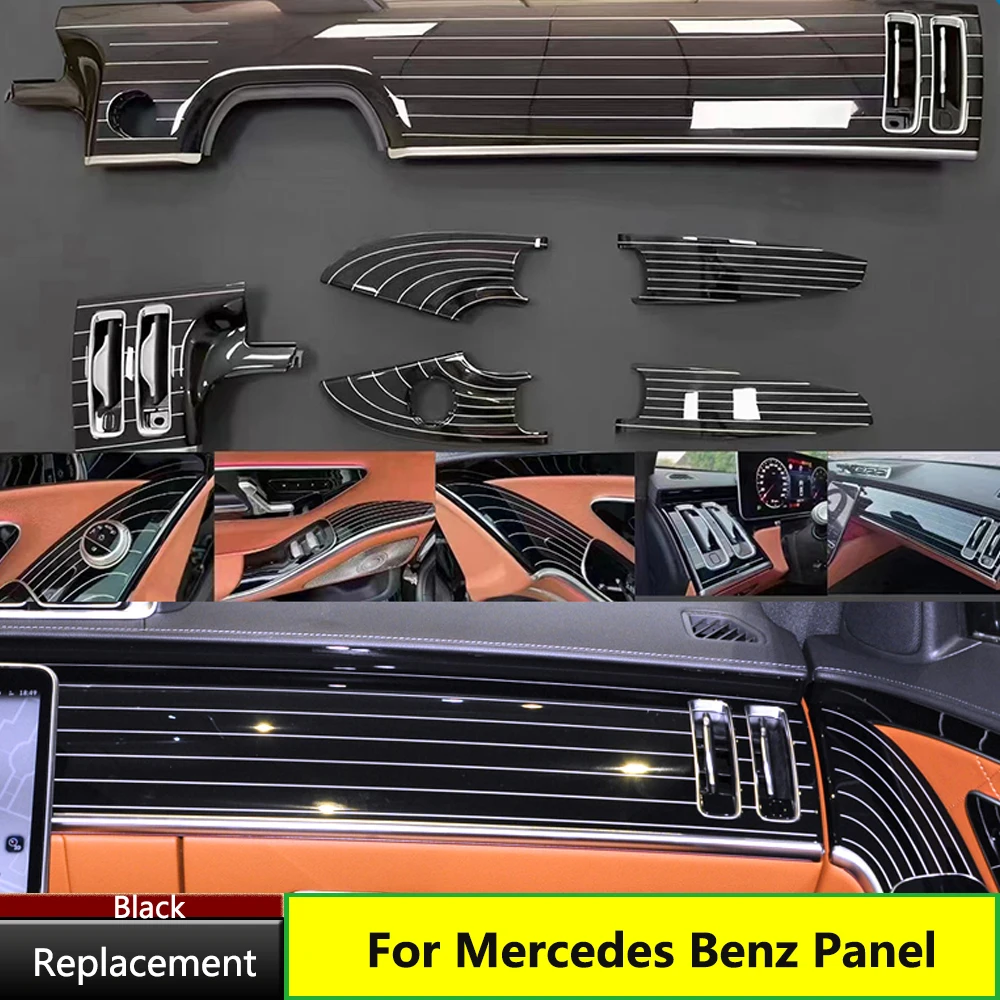 

6 piece Set For Mercedes Benz S class W223S450L S400L S500L Panel Cover Replacement Car Styling