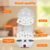 2024 Hot Sale Arrivals Kitchen Double Layer Electric Egg Boiler Holder Rapid Egg Cooker 3