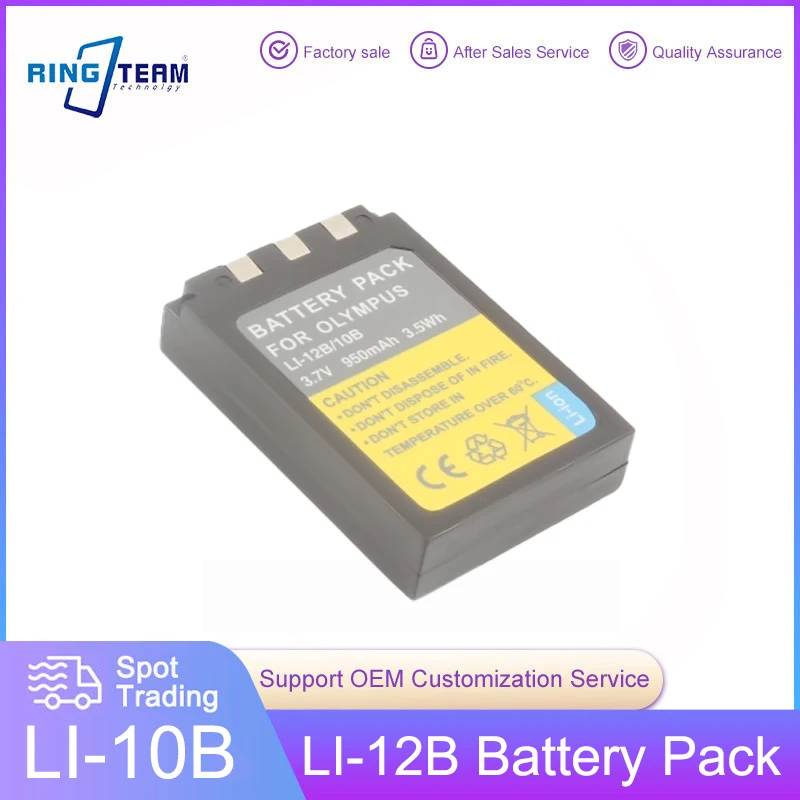 Li-10B Li-12B Li 10B Li12B Pacco Batteria Per Olympus C-50 C-470 C-760 C-5000 C-7000 Zoom D-590 X-1 X-2 Ir-500 Stylus 500 Fotocamera