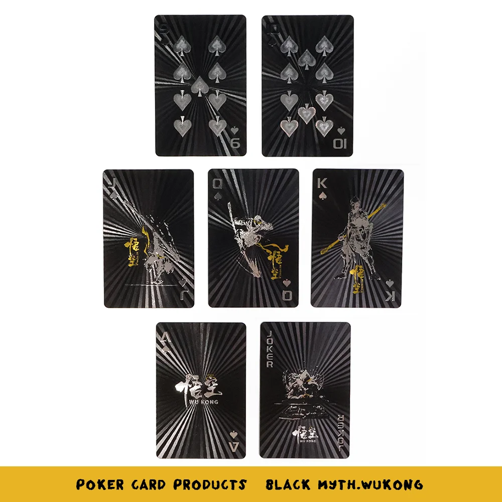 Playing Cards WUKONG Playing Cards Plastic Poker Deck Game Magic Pokers Waterproof