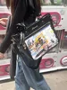 Ita Bag Sweet Transparent Underarm Bags for Women High-capacity PU Shoulder Bag Spring All Match Display Crossbody Bag 5