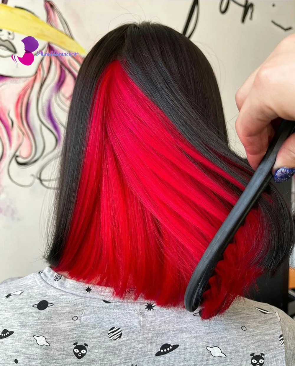 Ombré Hair Rouge Cheveux Court
