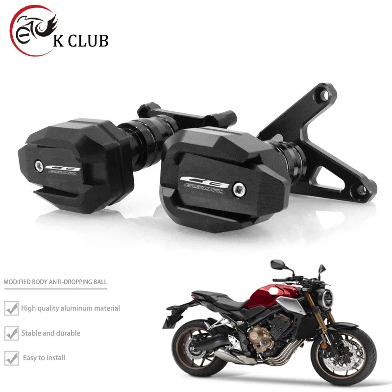 

Motorcycle CNC Falling Protection Frame Slider Fairing Guard Crash Pad Protector For HONDA CB650R CB 650R CB650 R 2019 2020