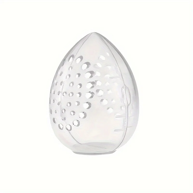 1pc Protective Makeup Sponge Travel Case - Breathable Beauty Blender Holder Clear Storage Box - Travel Accessories 6