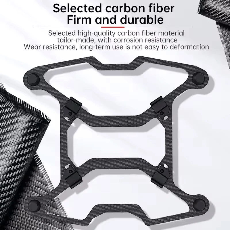 Installation de la plaque de protection en fibre de carbone sur le DJI Avata 2, pare-chocs avant et arrière bien ajustés.