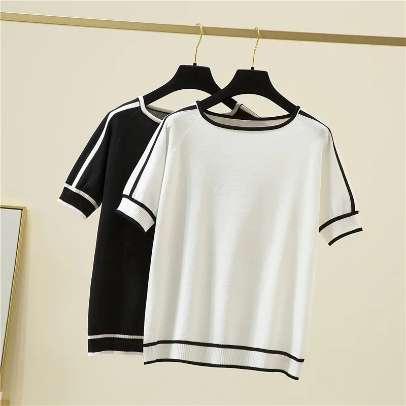 Women Knitted Sweater Pullover Casual Summer Tops