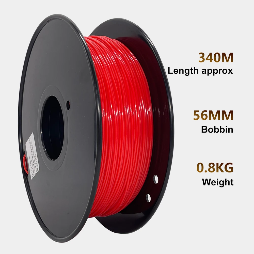 Impressora Tpu Filamento Suprimentos Flexíveis Suaves Material de Borracha Flexível Cor Sólida 0.8kg 95a 1.75 mm 3dsway3d - Imagem 3