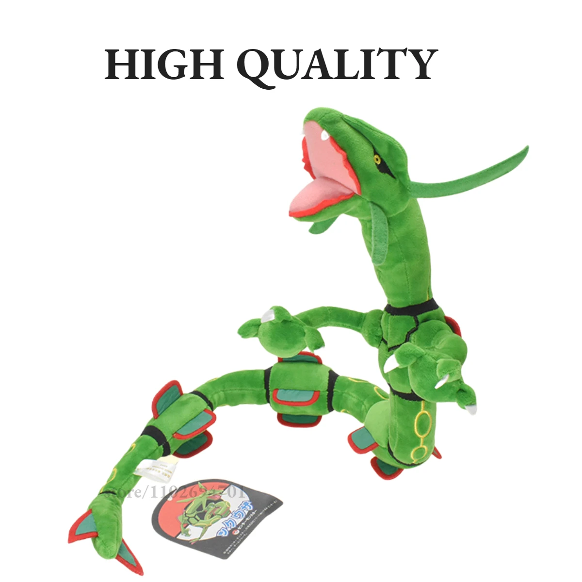 80cm Pokemon 4 Styles Dragon Toy Mega Rayquaza Green And Shiny Black Animal  Cartoon Doll - AliExpress