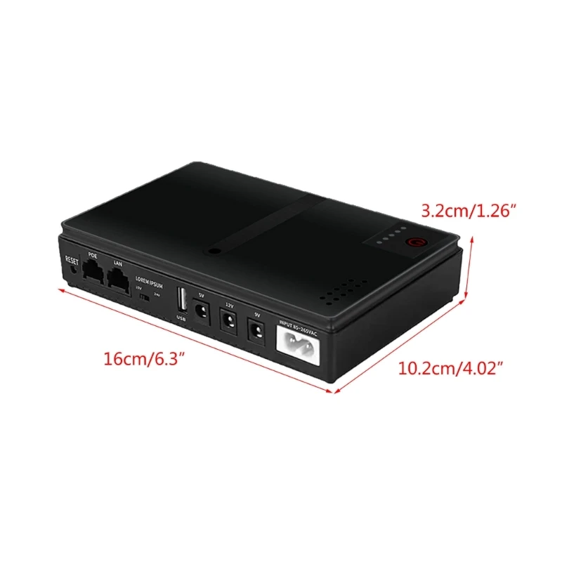 Versatile Portable UPS Backup Uninterrupted Power Supply for Access Control & Security Monitoring Use Drop Shipping
