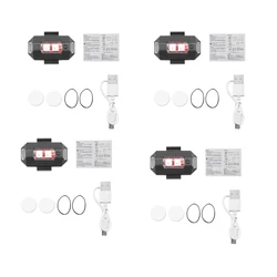 Compact Drone Strobe Light with Multi-Color Anti-Collision Signal Lamp (Light 4 pcs)